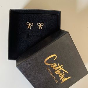 Catbird NYC 18th Century Bow Stud Earrings
